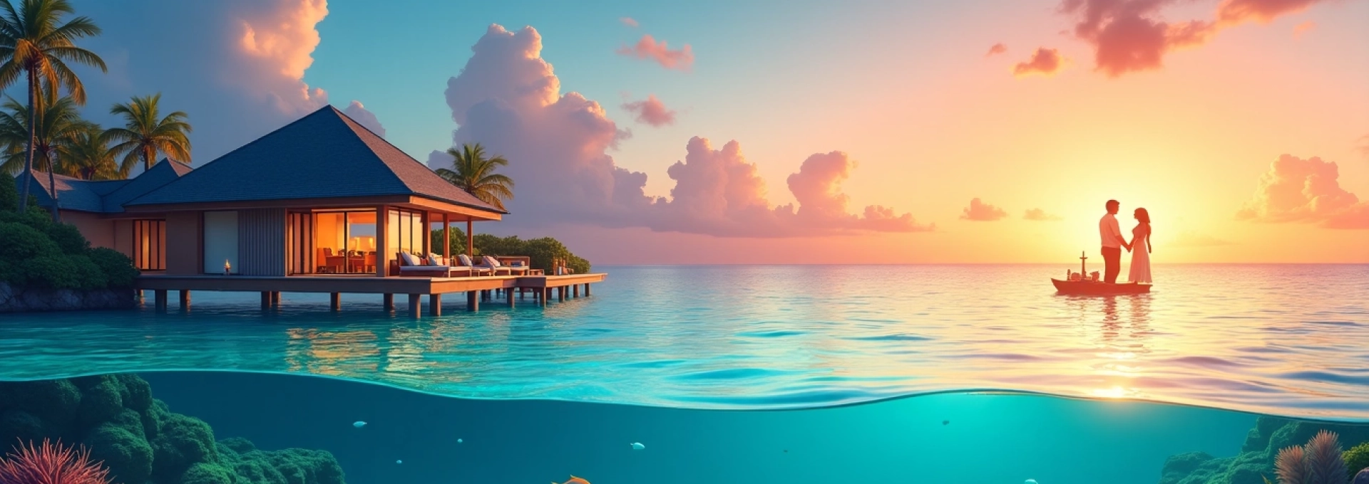 Fughe romantiche alle Maldive