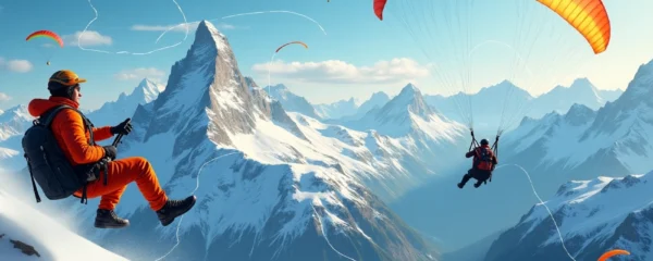 avventura in parapendio in Svizzera