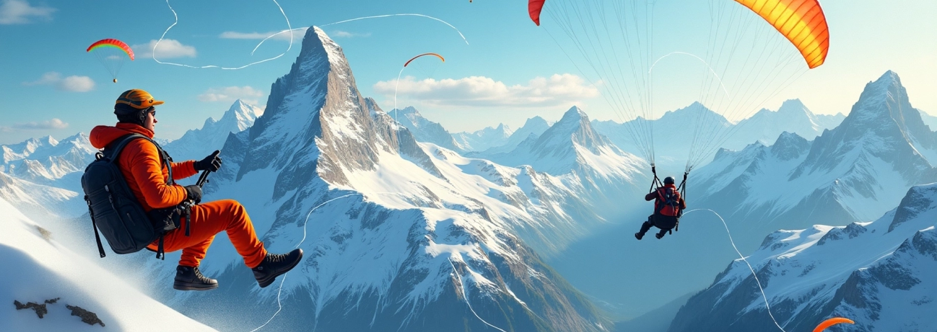 avventura in parapendio in Svizzera